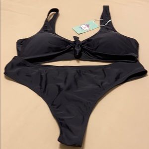 Funny Girl 2 piece Black Bikini